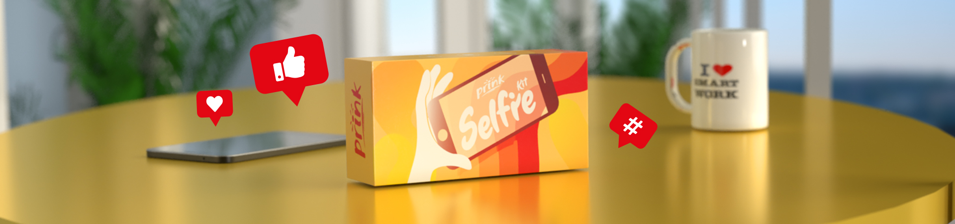 Selfie Kit in omaggio con cartucce o toner Prink